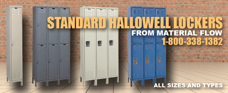 Standard Hallowell lockers from Material Flow